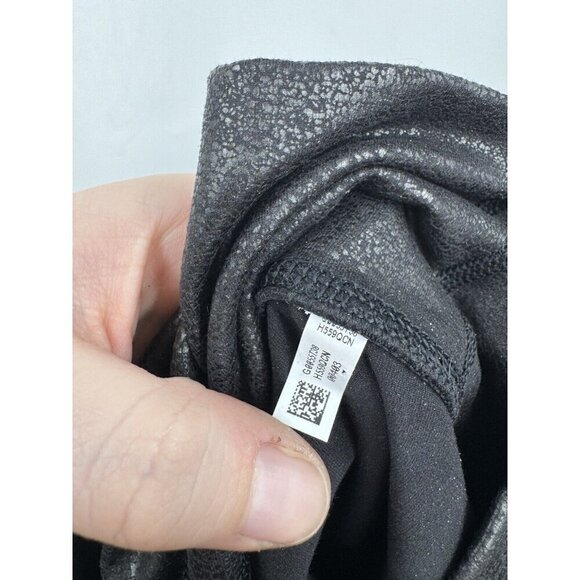 Offline By Aerie The Hugger Crossover Waist Crackled Legging Women Small Black - Picture 5 of 8